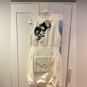 PRADA 2021 SS runway look 17, Flower pocket dress size Large